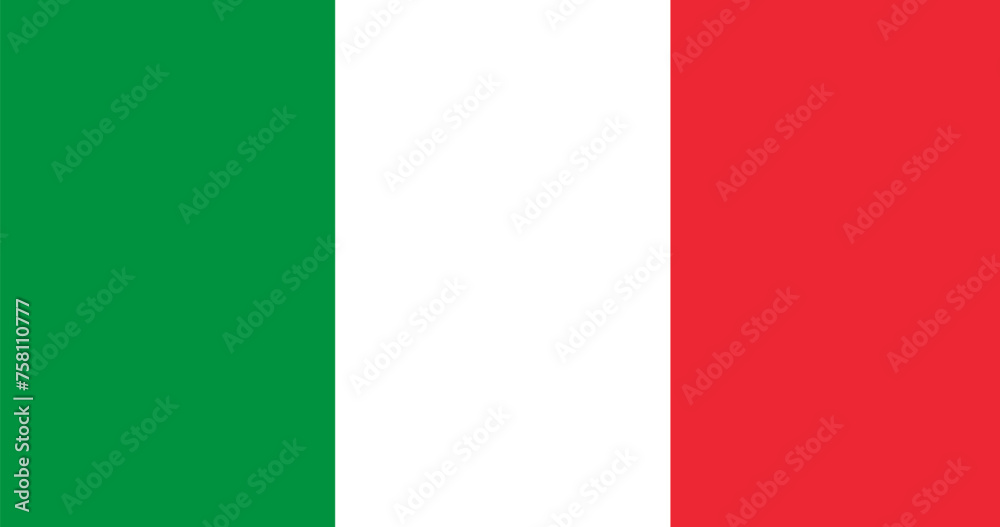 Italian flag - obrazy, fototapety, plakaty 