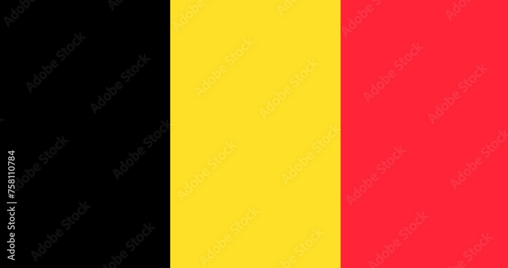 Belgium flag - obrazy, fototapety, plakaty 