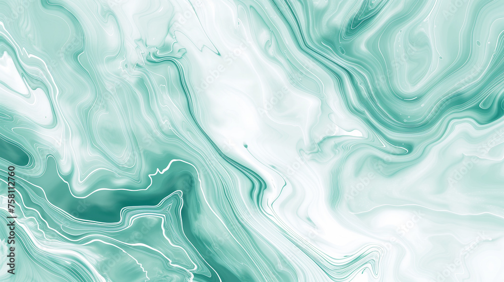 Modern green marble. Green watercolor abstract background for decorative, 3D painted artificial marble surface