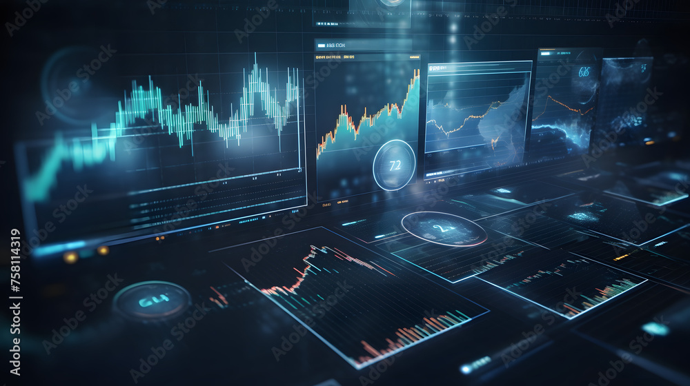 Displaying investment finance through a chart Displaying investment finance through a chart