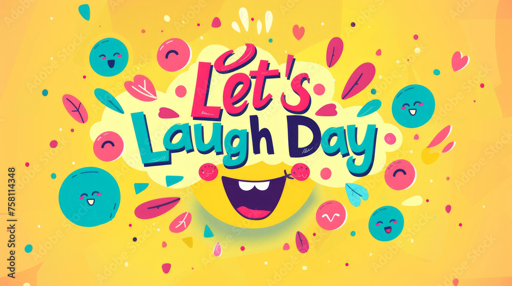 Let's Laugh Day Celebration with Smiling Cloud
