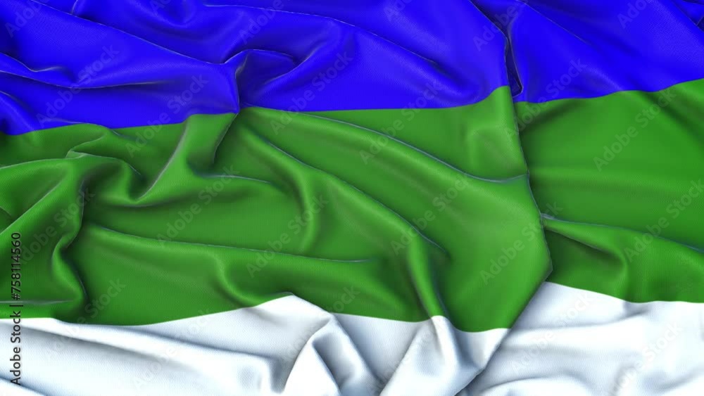 Komi Flag Zoom in Very Realistic Komi Flag Zoom in Very Realistic