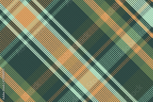 Tartan plaid pattern with texture. Vector illustration.