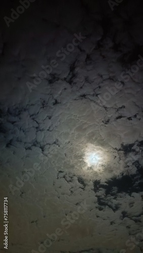 moon and clouds