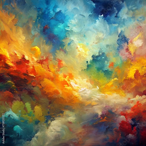 Abstract oil paint background © IconicWave