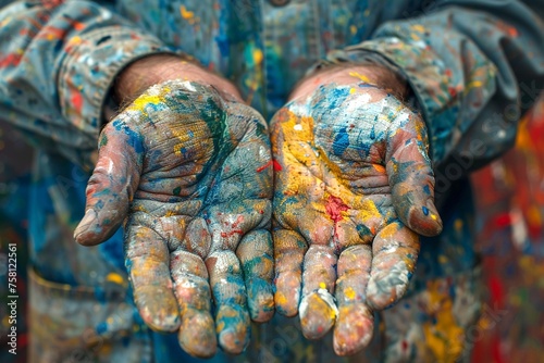Dirty hands spill into colorful creations