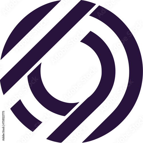 Modern logo design featuring a solid-colored letter 