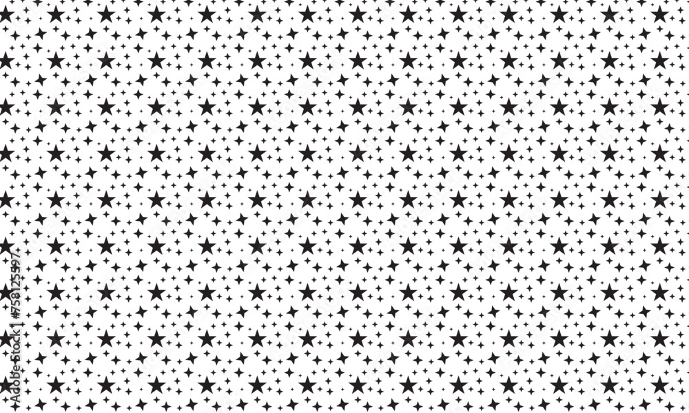 Seamless star pattern. Stars seamless pattern. Seamless pattern with star in sky. isolated repeat background wallpaper