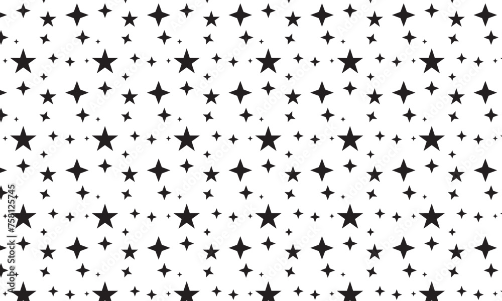 star vector seamless Pattern isolated repeat background wallpaper. Seamless star pattern. 