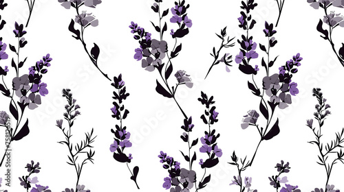 Lavender flower on a white background.