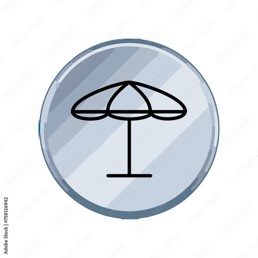 Illustration Vector graphic of umbrella icon template