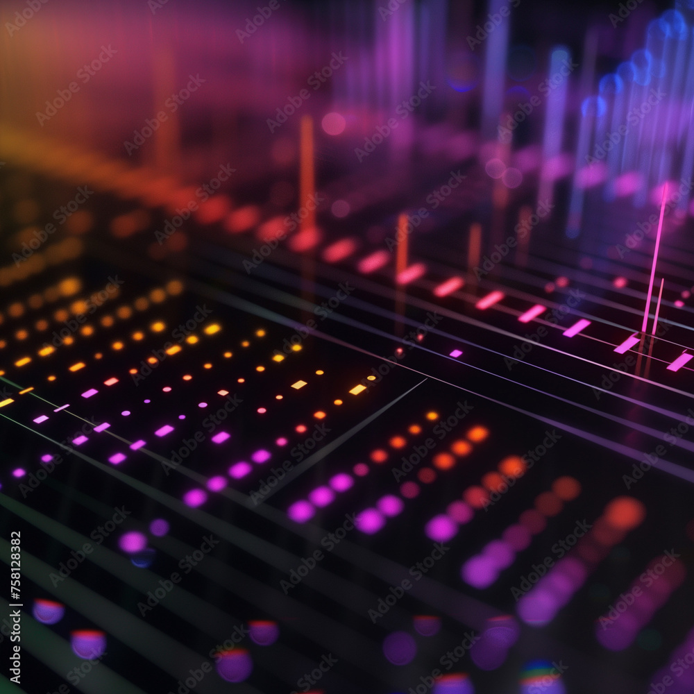 Sound background equalizer concept to visualize