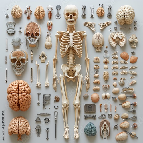 A detailed exploration of human anatomy, showcasing the intricate systems and structures that compose our bodies, from muscles to blood vessels.




