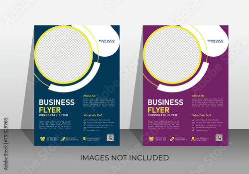  Modern flyer design template vector, Leaflet, presentation book cover templates,Flyer layout in A4 size