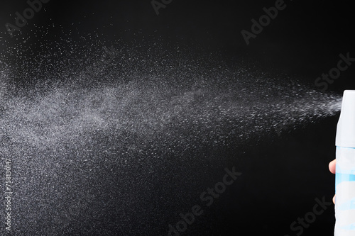 Spray fumes from deodorant photo