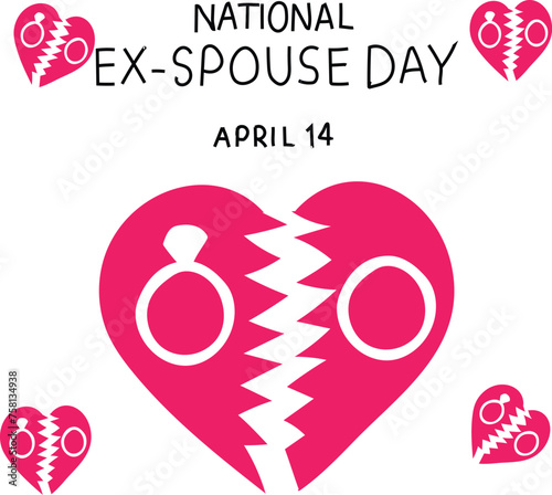 national ex spouse day is celebrated every year on 14 april.
