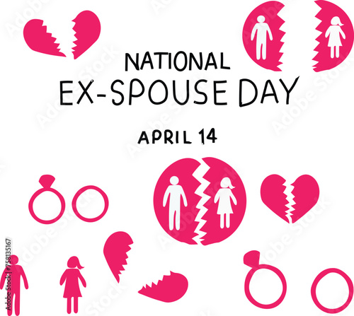national ex spouse day is celebrated every year on 14 april.
