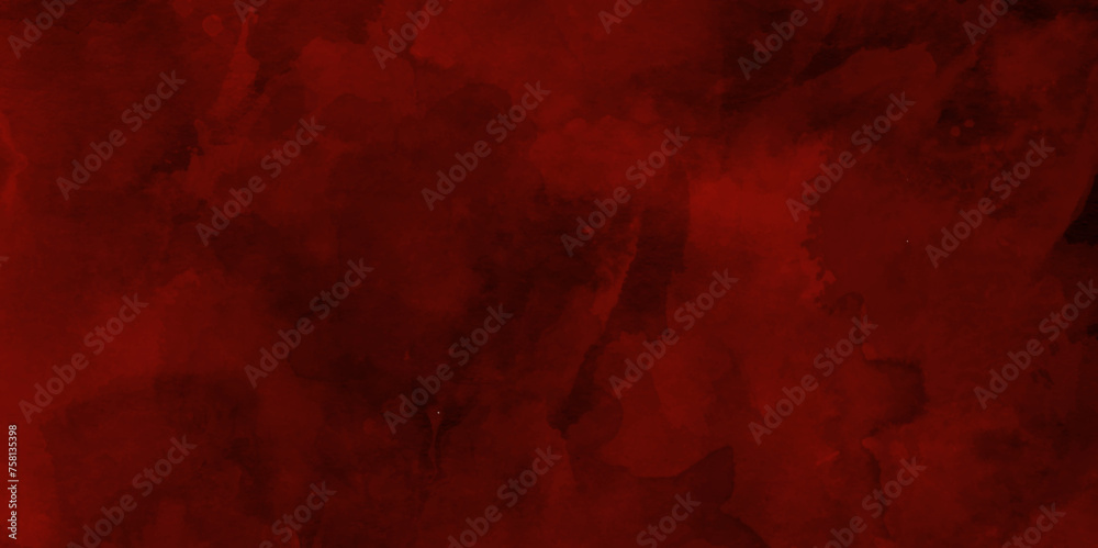 A painted old grunge with cracks and scratches, Stained blurry red grunge texture, red ink effect red watercolor background, red background for wallpaper, weeding card, and design.
