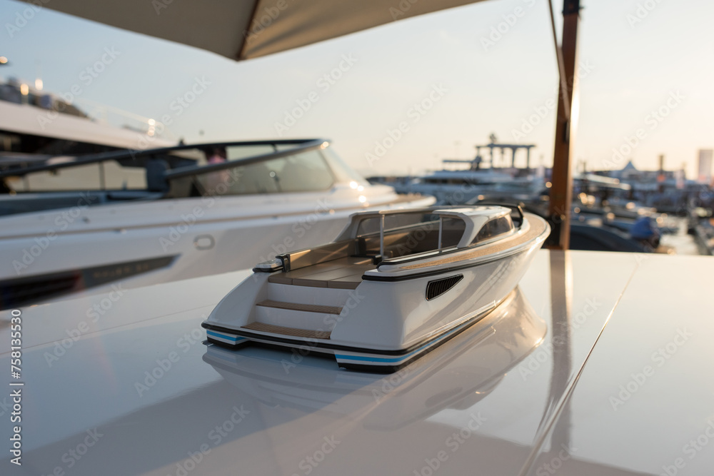 Fototapeta premium luxury yacht in the port