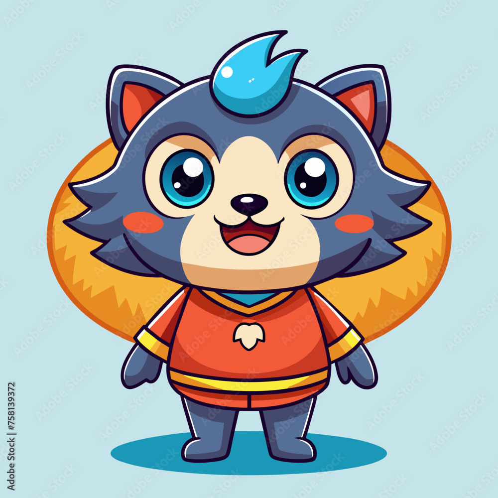 Cute Cartoon Mascot Illustration Style Cute Cartoon Mascot Illustration Style