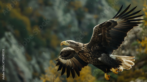 eagle flying in the wild professional photography photo