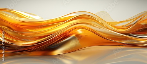 abstract background, golden waves, liquid flow, ripples