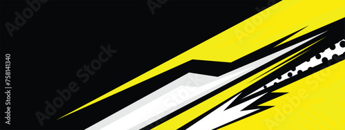 Background car decal warp design vector