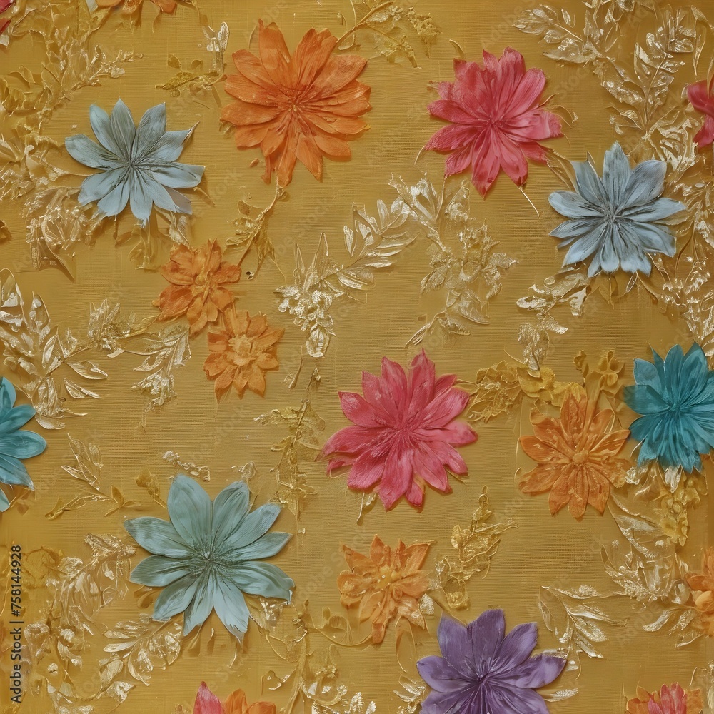 All Over Flower Digital Printed pattern Digital textile design hand draw motifs beautiful flowers All Over Flower Digital Printed pattern Digital textile design hand draw motifs beautiful flowers