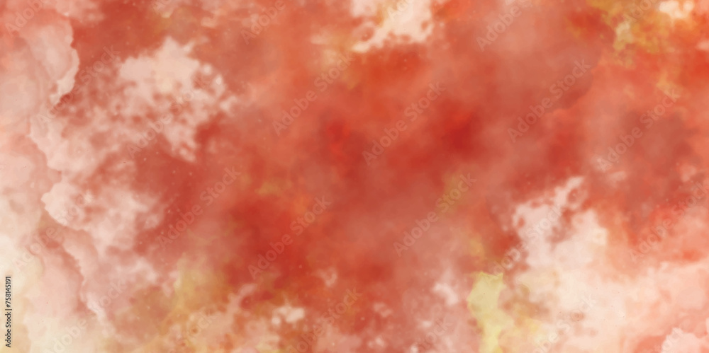 Abstract grunge texture background. Red pink watercolor background painted on white paper texture