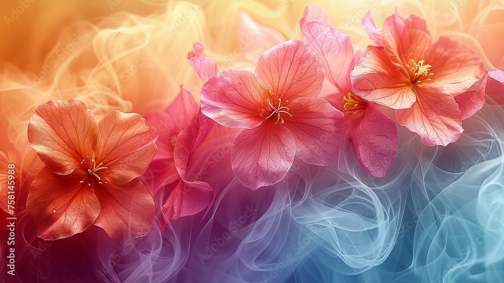 Summer and spring energy abstract background