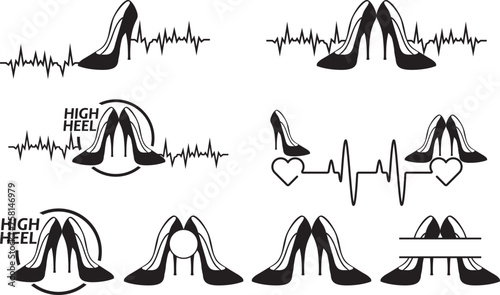 High Heel, Womens Shoes, Stiletto Heels, Heels, File For Cricut, For Silhouette, Cut Files