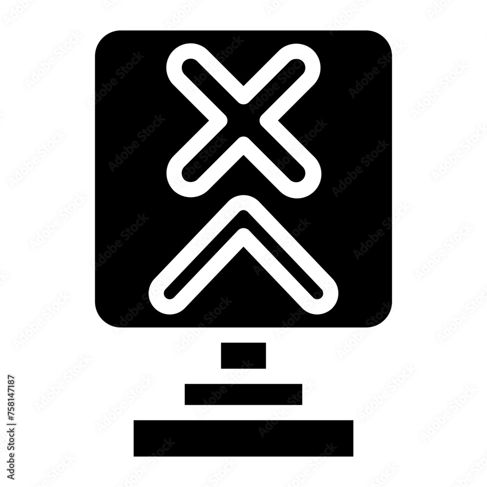 Fototapeta premium training glyph icon