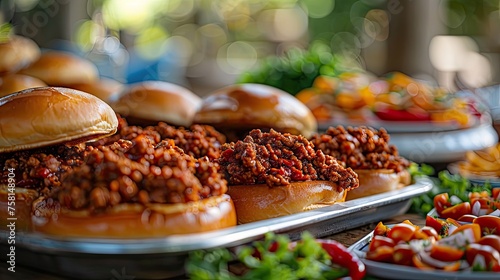 Greeting Card and Banner Design for Social Media or Educational Purpose of National Sloppy Joe Day Background