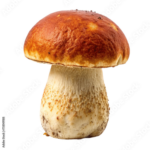 Porcini mushroom isolated on Transparent background.
