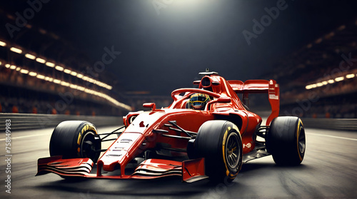 formula one racing driver before start of competition .Generative AI © ourhome