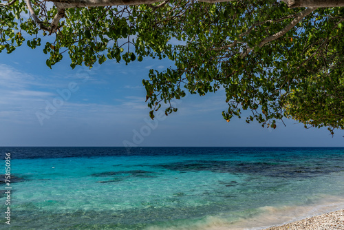Swimming off Boka Hulu the caribbean island of Curacao © Gail Johnson