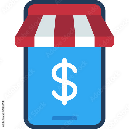 Mobile Shop Money Icon