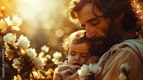 Greeting Card and Banner Design for Social Media or Educational Purpose of National St Joseph Day Background
