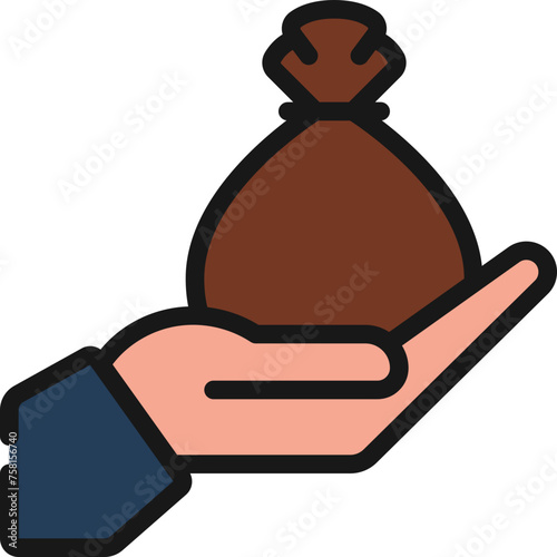 Give Money Bag Icon
