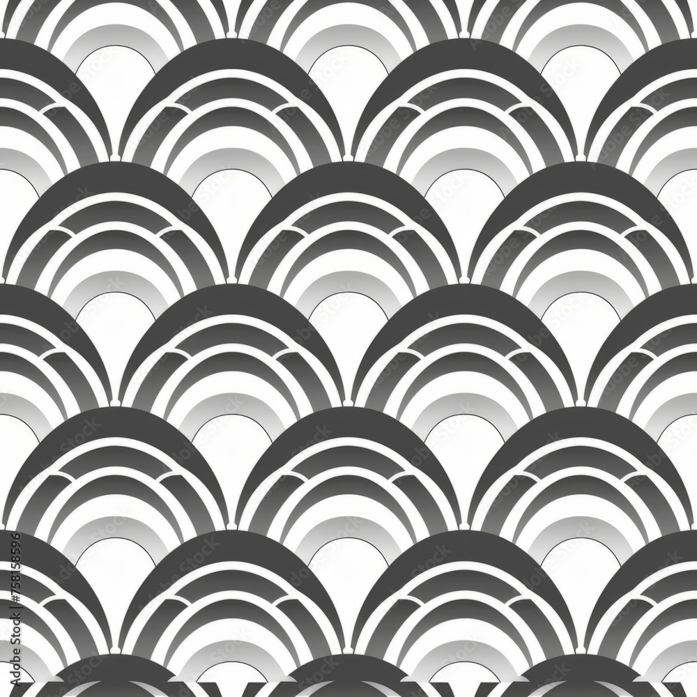 Geometric Seamless Image Patterns in both Black and White Geometric Seamless Image Patterns in both Black and White
