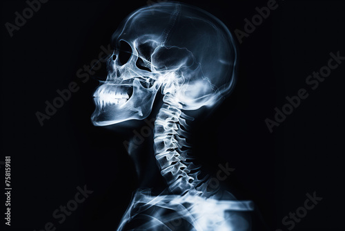 x-ray of a person, medicine concept background photo