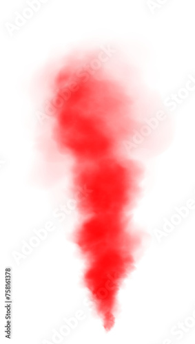 Red smog clouds on floor. Fog or smoke. Isolated transparent special effect. Morning fog over land or water surface. Magic haze. PNG. 