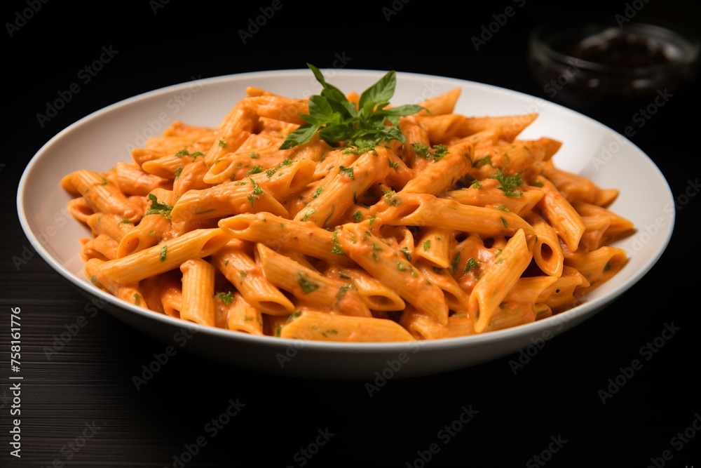 Obraz premium Penne ala vodka sauce Italian food