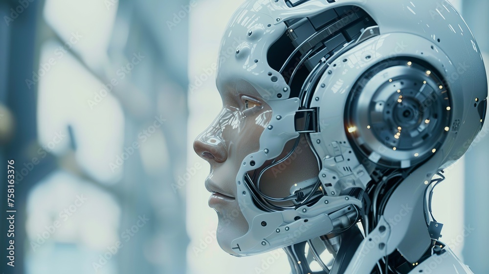 Fototapeta premium Illustrate the integration of AI into various design processes