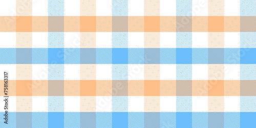 Gingham pattern background. Retro tablecloth texture. Abstract color full of Scott pattern. Pastel gingham seamless background for print on fabric. Vector art