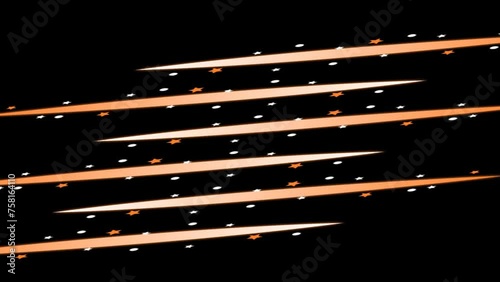 Sparkling rays on black background animation video