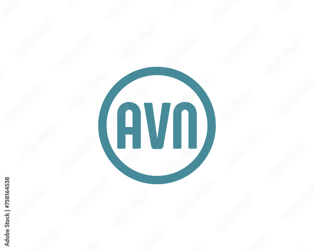 AVN logo design vector template