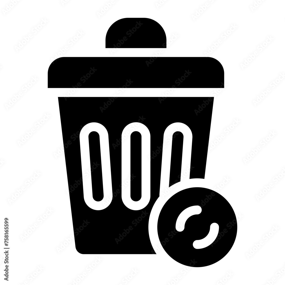 cleaning glyph icon