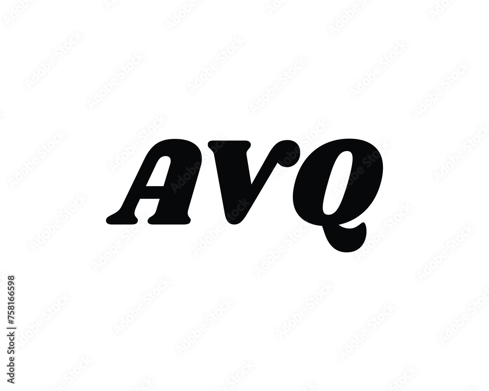 AVQ Logo design vector template AVQ Logo design vector template