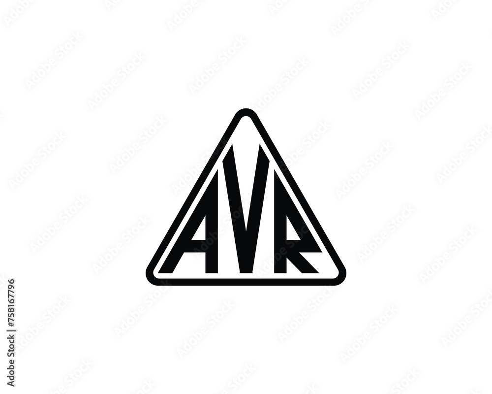 AVR Logo design vector template
